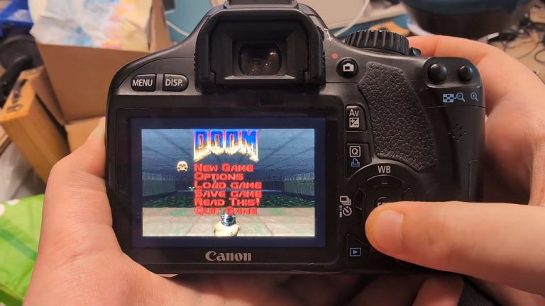 Screw the wedding photos, I’m playing Doom on a DSLR camera like the good lord intended