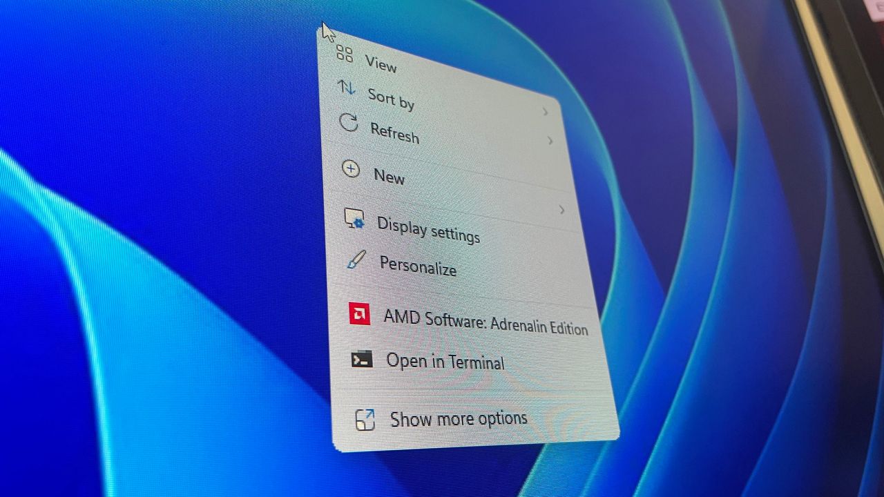Microsoft is finally letting us turn the Windows 11 right-click context menu into something more like Windows 10