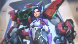 Overwatch’s new mech hero is the sword-and-board sequel to D.Va, except her code isn’t ‘a plate of spaghetti’ under the hood