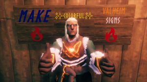 PSA: You can customize Valheim sign text for color-coded storage chests without downloading a single mod