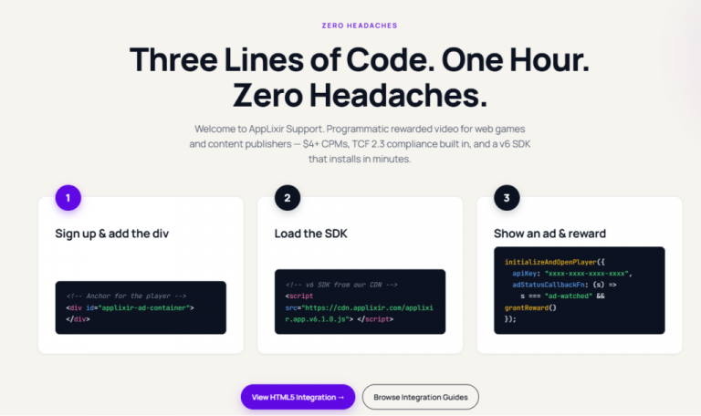 How to Add Rewarded Video Ads to an HTML5 Game: SDK Guide