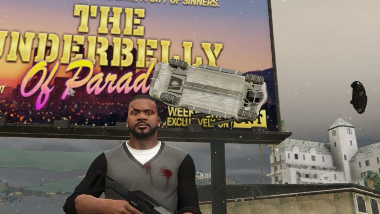 I have filled GTA 5 with realistic Los Angeles snow